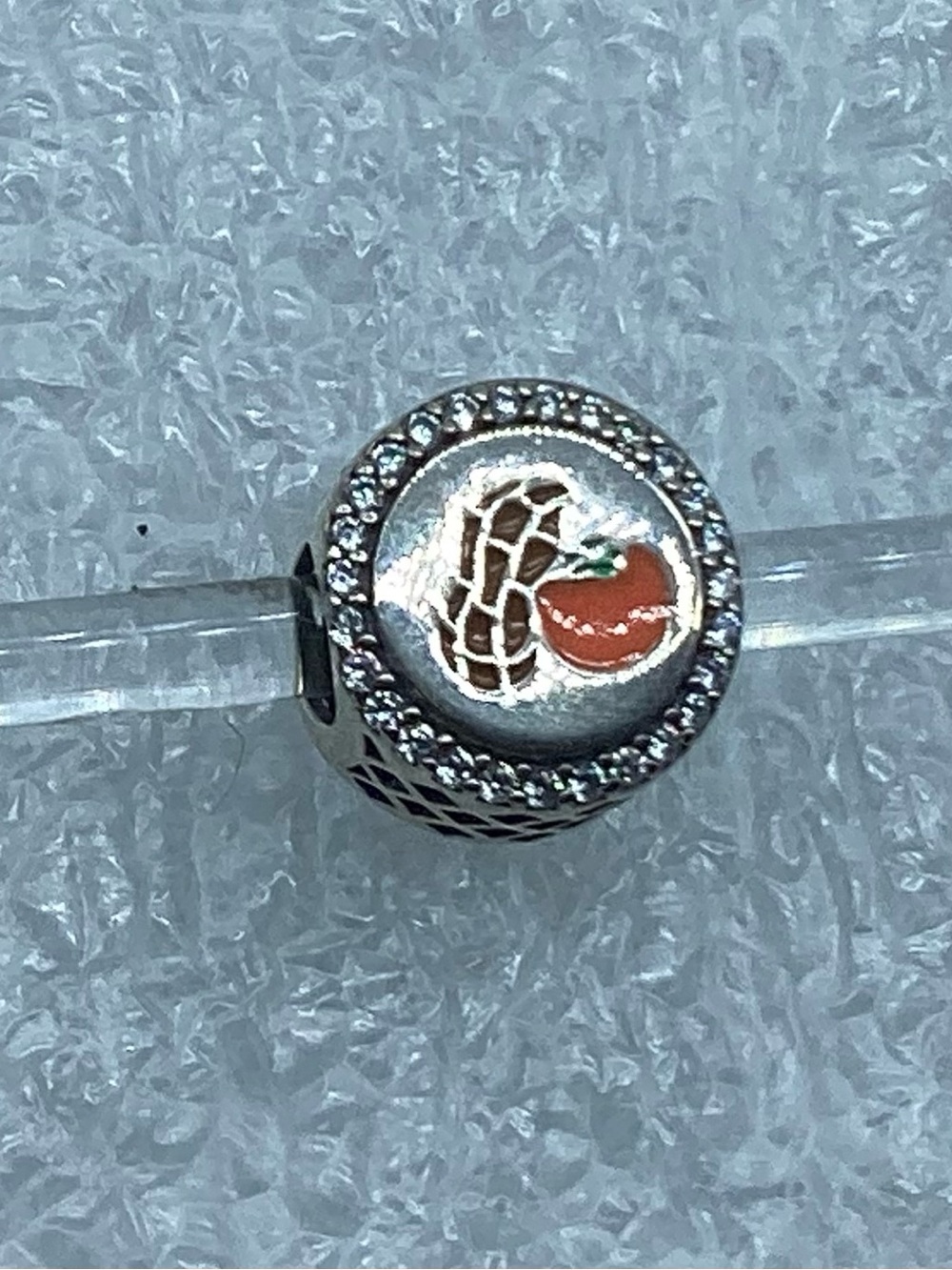 Pandora,”  Good Luck”  Chinese Charm S925 Ale Peanut & Orange A63-1